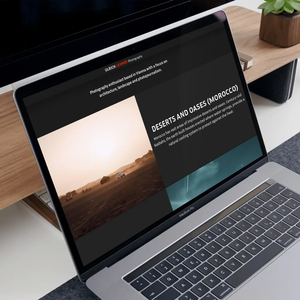Ulrich Lehner photography website — portfolio thumbnail